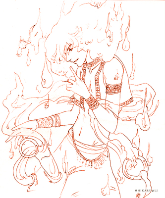 doriyann
Super rough sketch of Doriyann, the Djinn.
